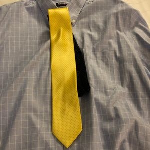 Italo Ferretti Silk tie  made in Italy yellow/blue